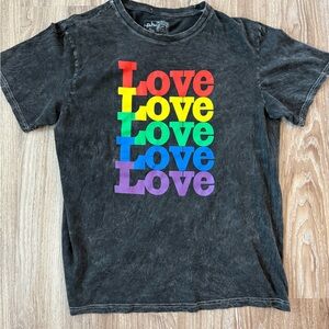 The Phluid Project Rainbow Love Kids T-Shirt - Black
